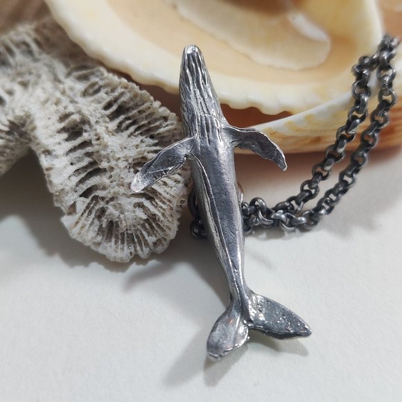 Humpback Whale Silver Necklace - Picture 6 of 6